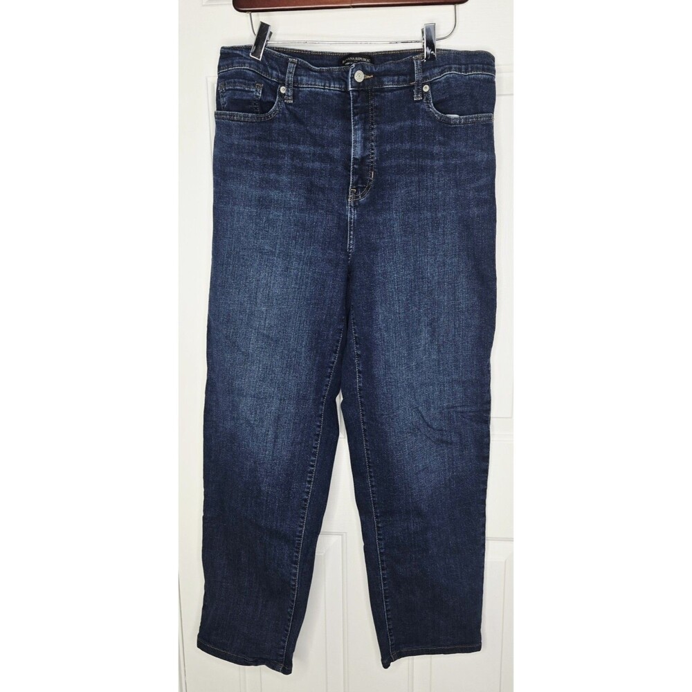 Banana Republic Women's Jeans High-rise Straight Wide Leg Size 31/12 Tall Long